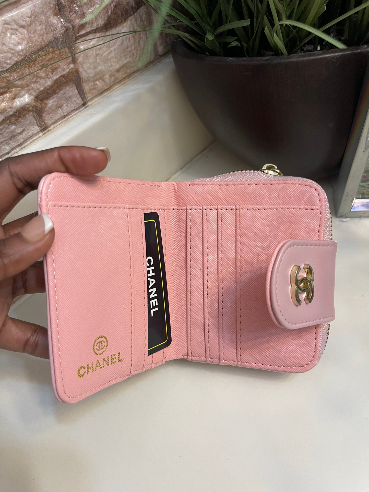 NEW "CC" Wallet Pink Small