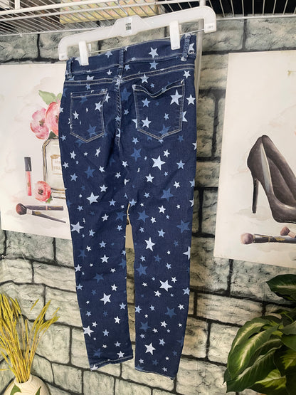 Wonder Nation Blue Star Jeggings Girls sz Large 10/12