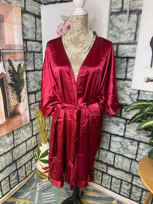 Ekouaer Burgundy Robe Women sz 2XL