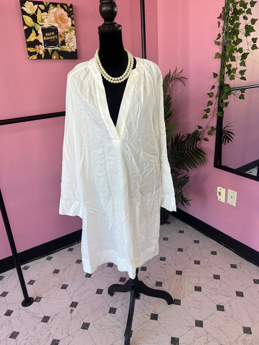 BCBG white Shirt Dress Women sz XS