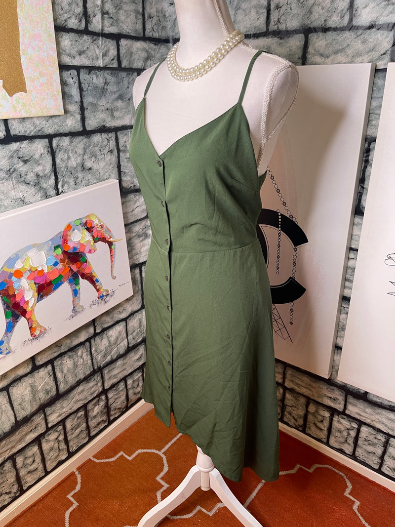 Asos Green Dress Women sz 12