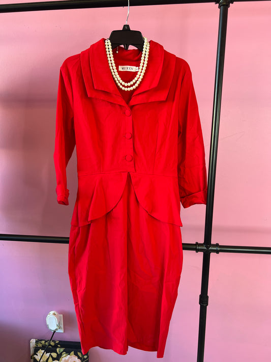 Mux XN Red Dress Women sz Large