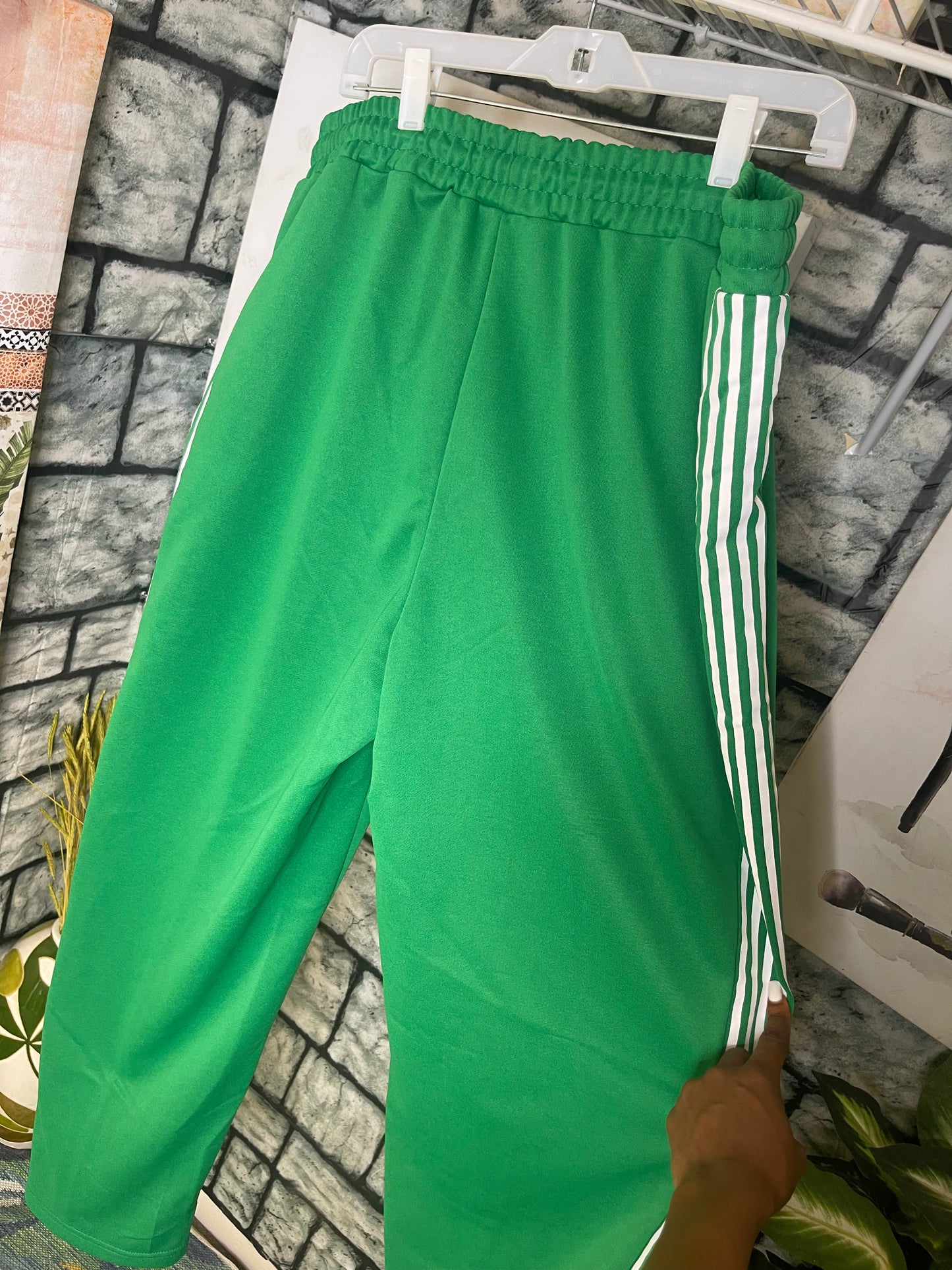 Manfinity Green White Pants Women sz 3XL
