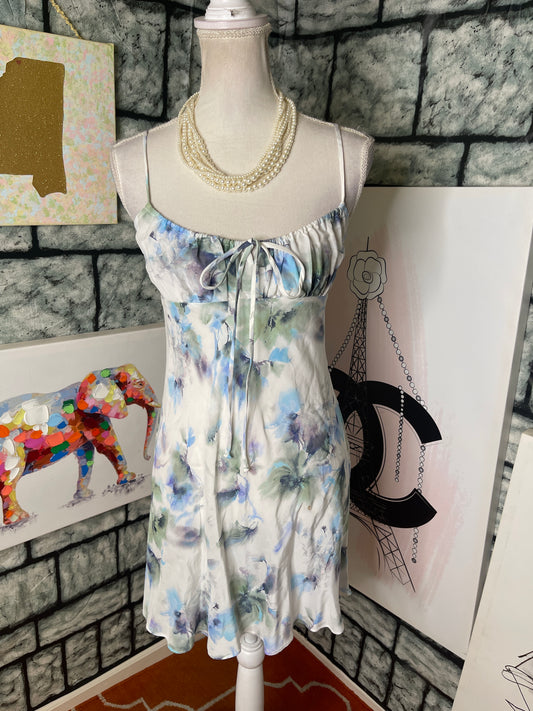 NEW BEC Bridge Blue White Dress Women sz Small