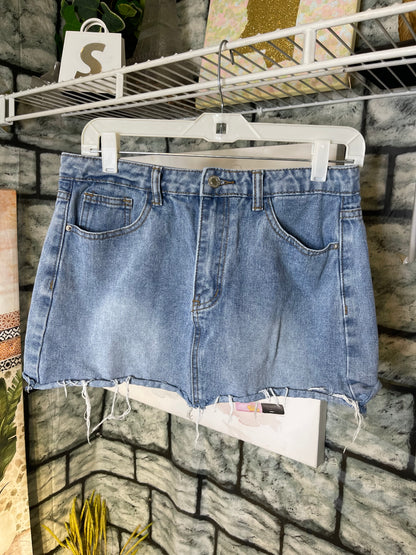 Blue Denim Skirt Women sz Small