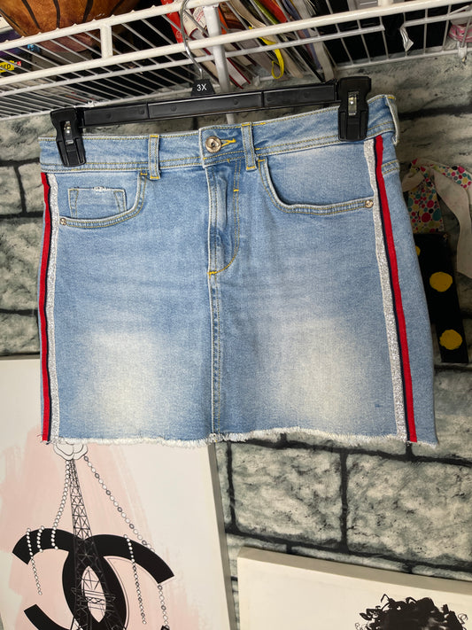 Zara Blue Denim Skirt Women sz Medium