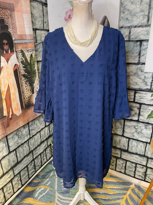 B Blue Dress Women sz 2XL