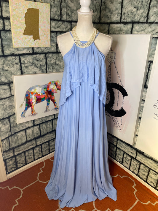 NEW Asos Blue Long Dress Women Sz 4