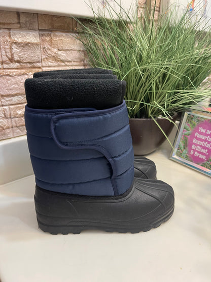 Ralph Lauren Blue Black Winter Boots Boys sz 5