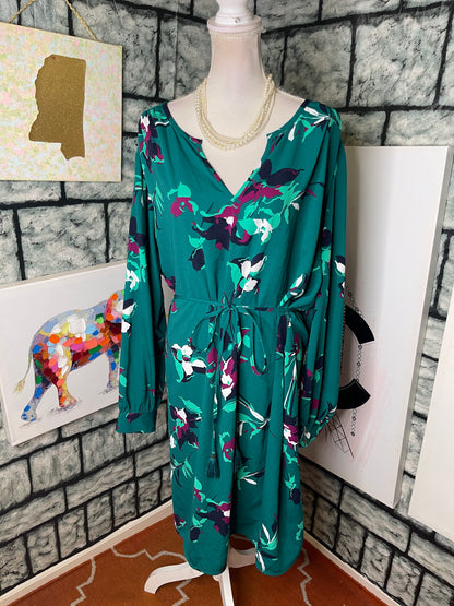Merona Green Dress Women sz 4XL