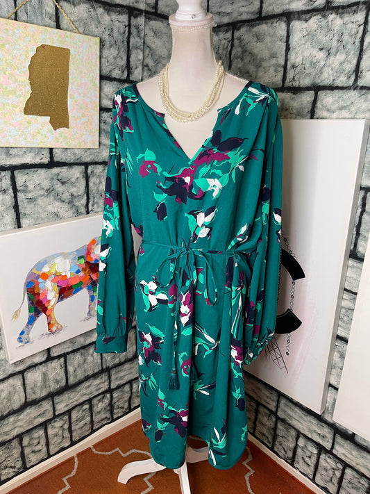 Merona Green Dress Women sz 4XL