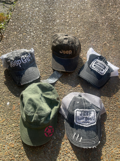 NEW "Jeep Girl" 5 Caps Bundle Women One Size