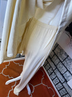 2 piece beige set pants women sz medium