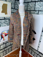 Studio Colorful Sweater Cardigan Women sz XL