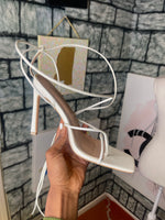 Fashion nova white heels women sz 11