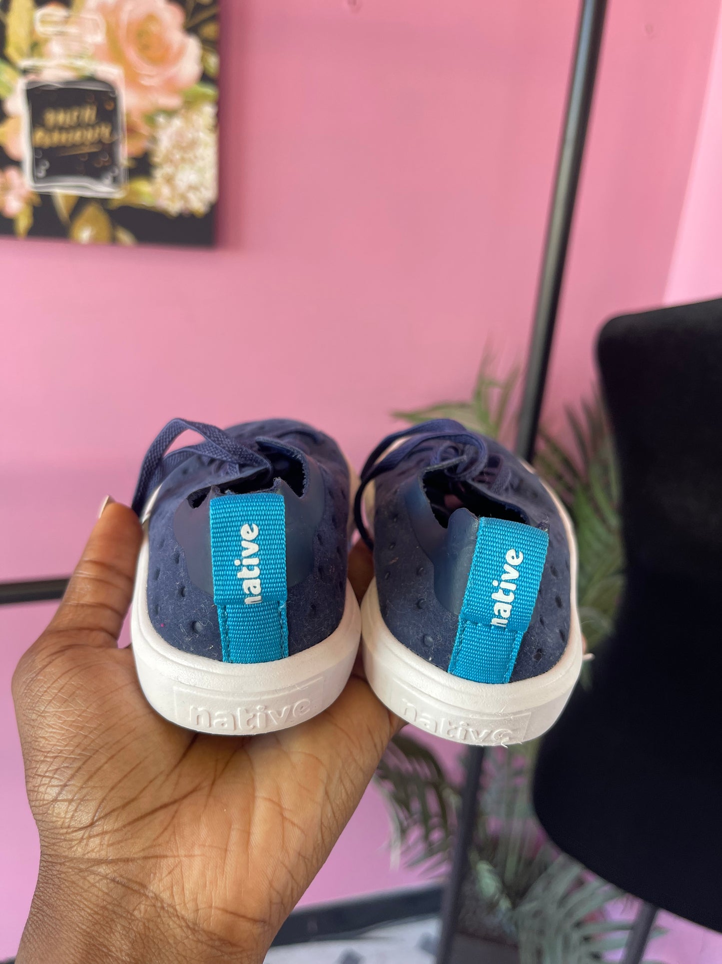 Native Navy Blue Sneakers Boys sz 9C