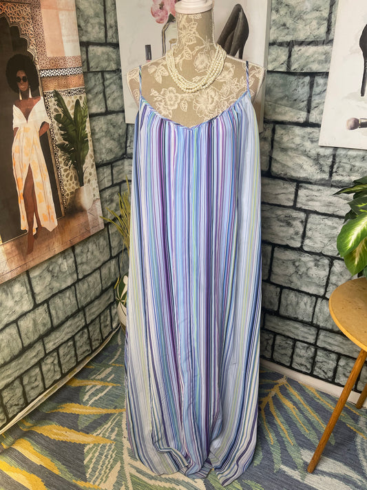 Lane Bryant Purple Blue Dress Women sz 18/20