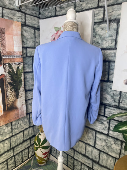 Mango Blue Blazer Women sz Medium