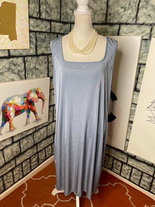 NEW Ashley Stewart Blue 2 Piece Dress / Cover Women sz 22/24