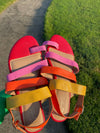 Comfort est 1946 colorful sandals women sz