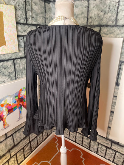 Shein black blouse women sz large