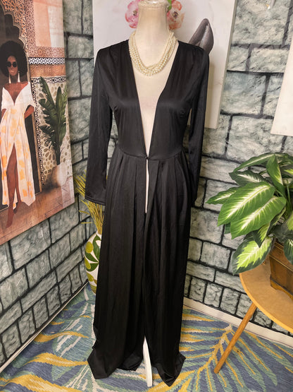Black Long Blouse Women sz Small