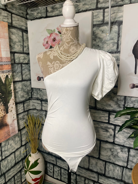 NEW Free People White Bodysuit Blouse women sz XS