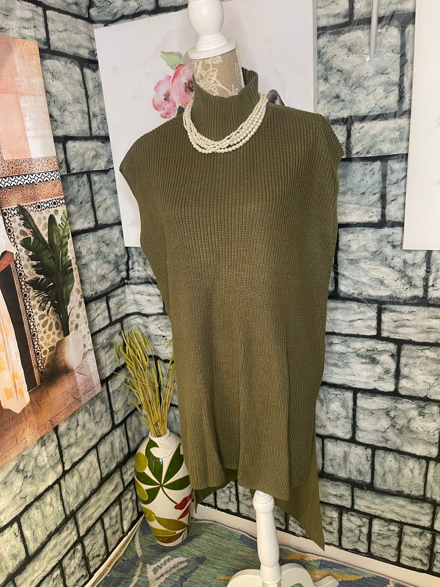 NeNe Leakes Green Sweater Dress Women sz XL
