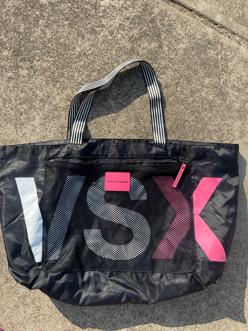 Victoria Secret Tote Bag Black Pink