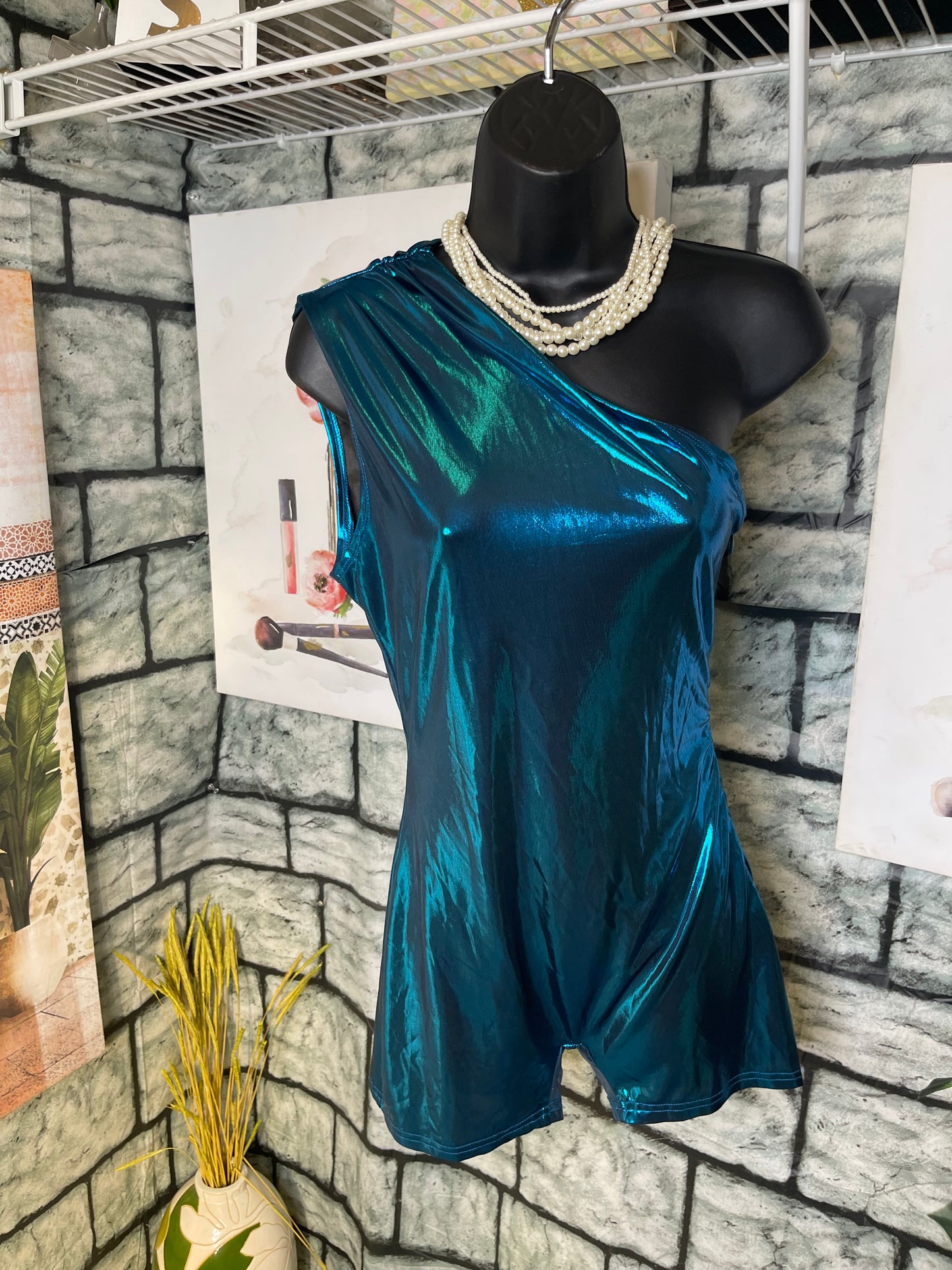 Blue Romper Women sz Small