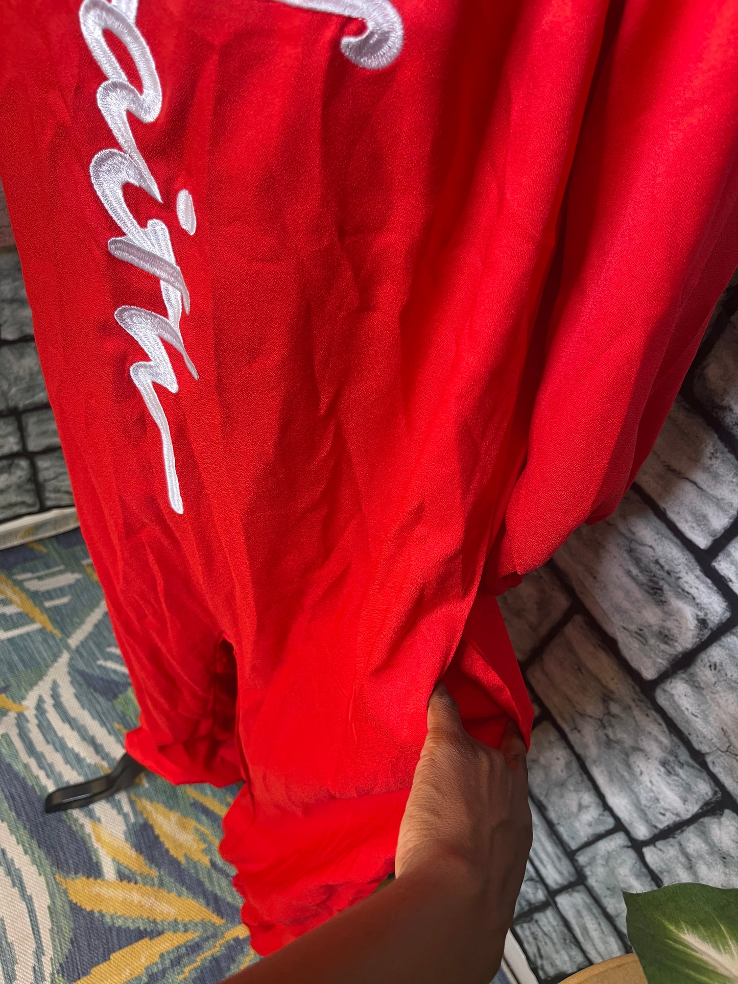 NEW "Faith" Red jumpsuit Women sz 2XL