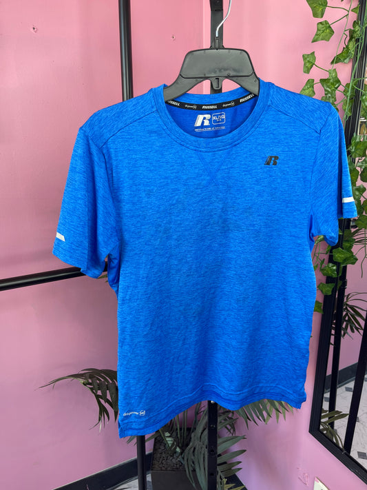 Russell Blue Shirt Boys sz XL 14/16