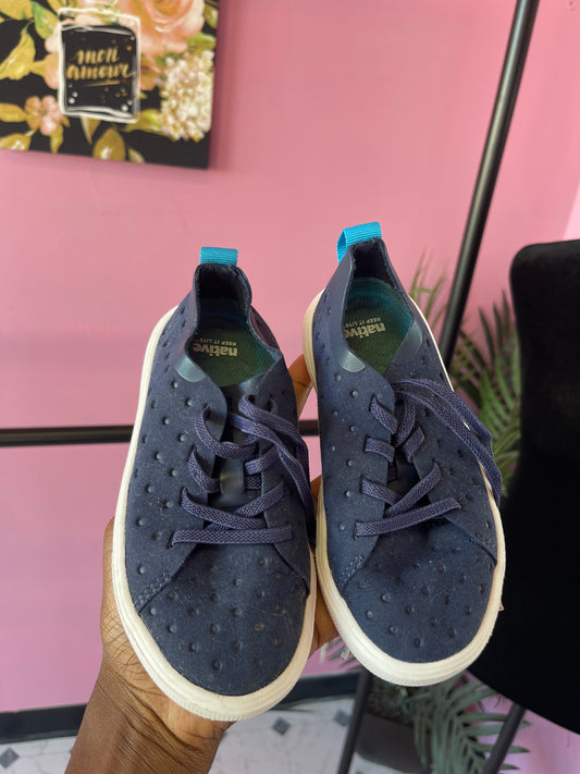 Native Navy Blue Sneakers Boys sz 9C