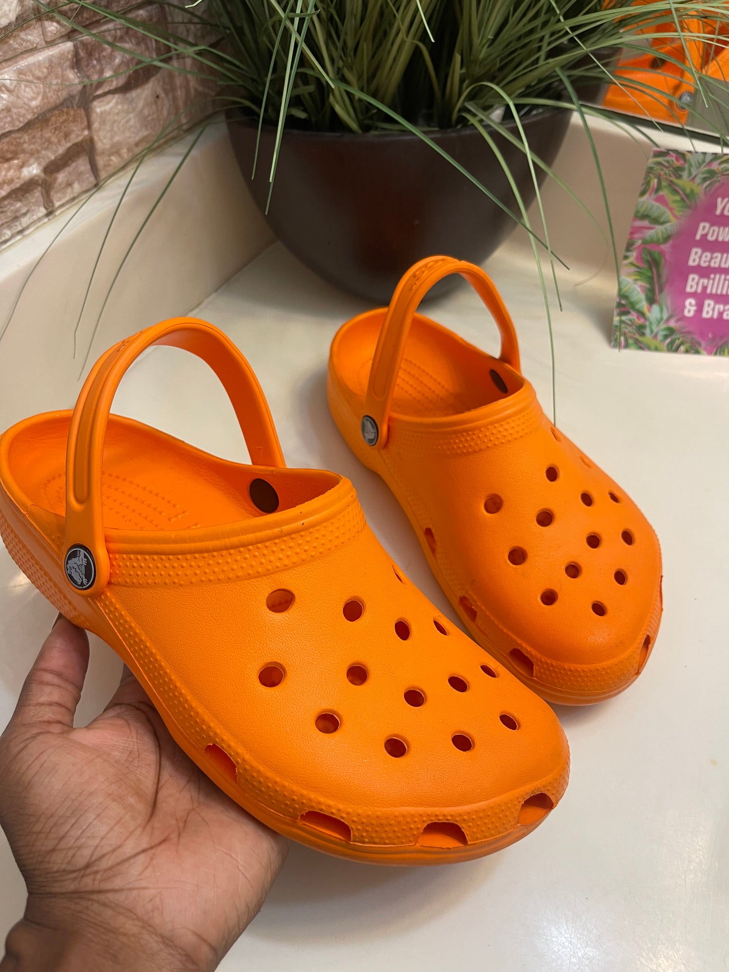 Crocs Orange Women sz 8