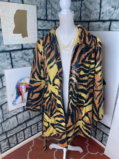 Morrow Brown Black Jacket Dress Women sz Medium