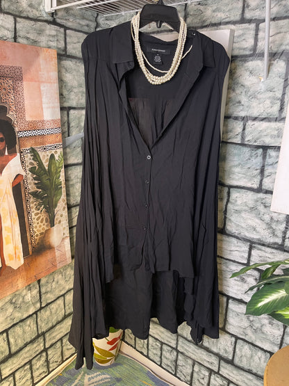 Ashley Stewart Black Blouse Women sz 22