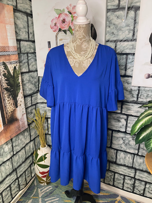Shein Blue Dress Women sz 1XL