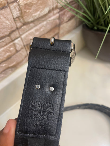 Michael Kors Black Silver Belt Women sz Medium