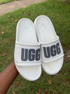 Ugg sandals white gray women sz 7