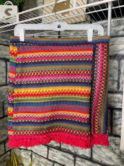 Shein Colorful Sweater Skirt Women sz 0XL