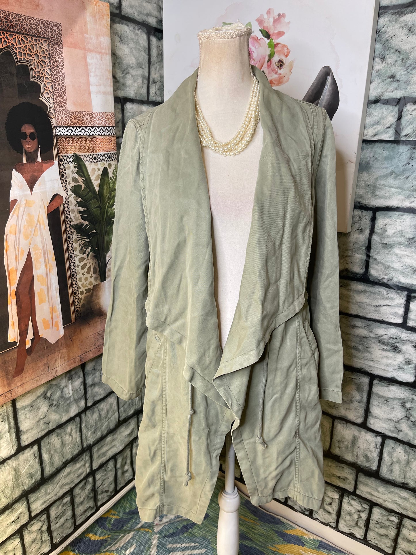 Max Jeans Green Jacket Women sz Medium