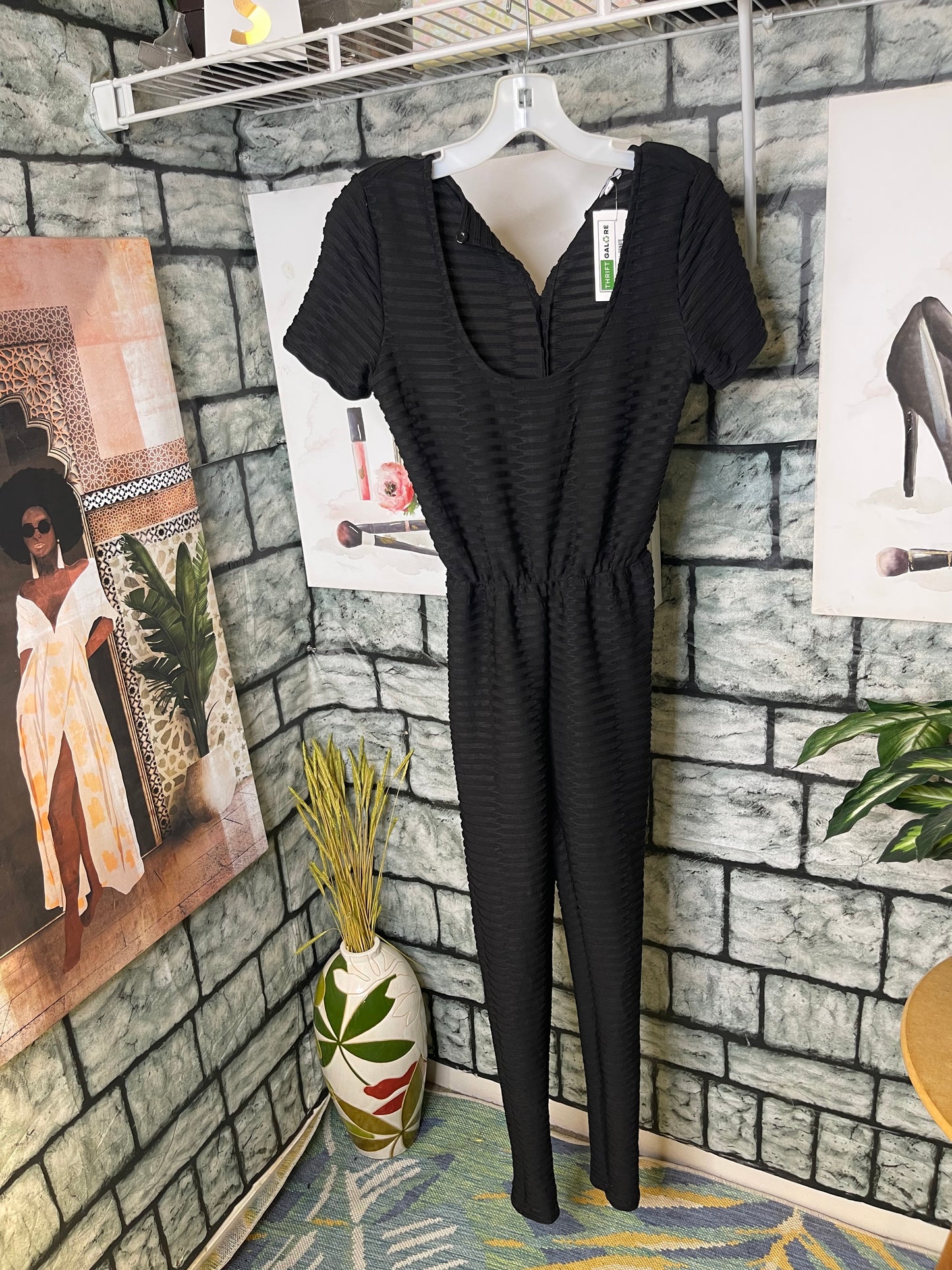 Fit In Black Jumpsuit Women sz Small