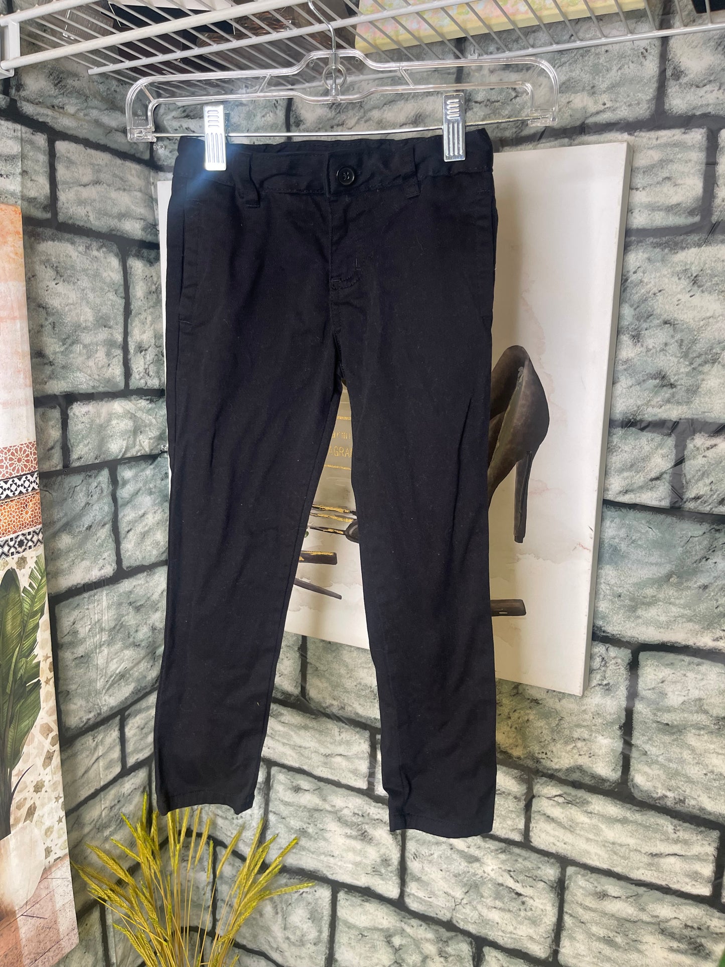 French Toast Black Casual Pants Boys sz 6