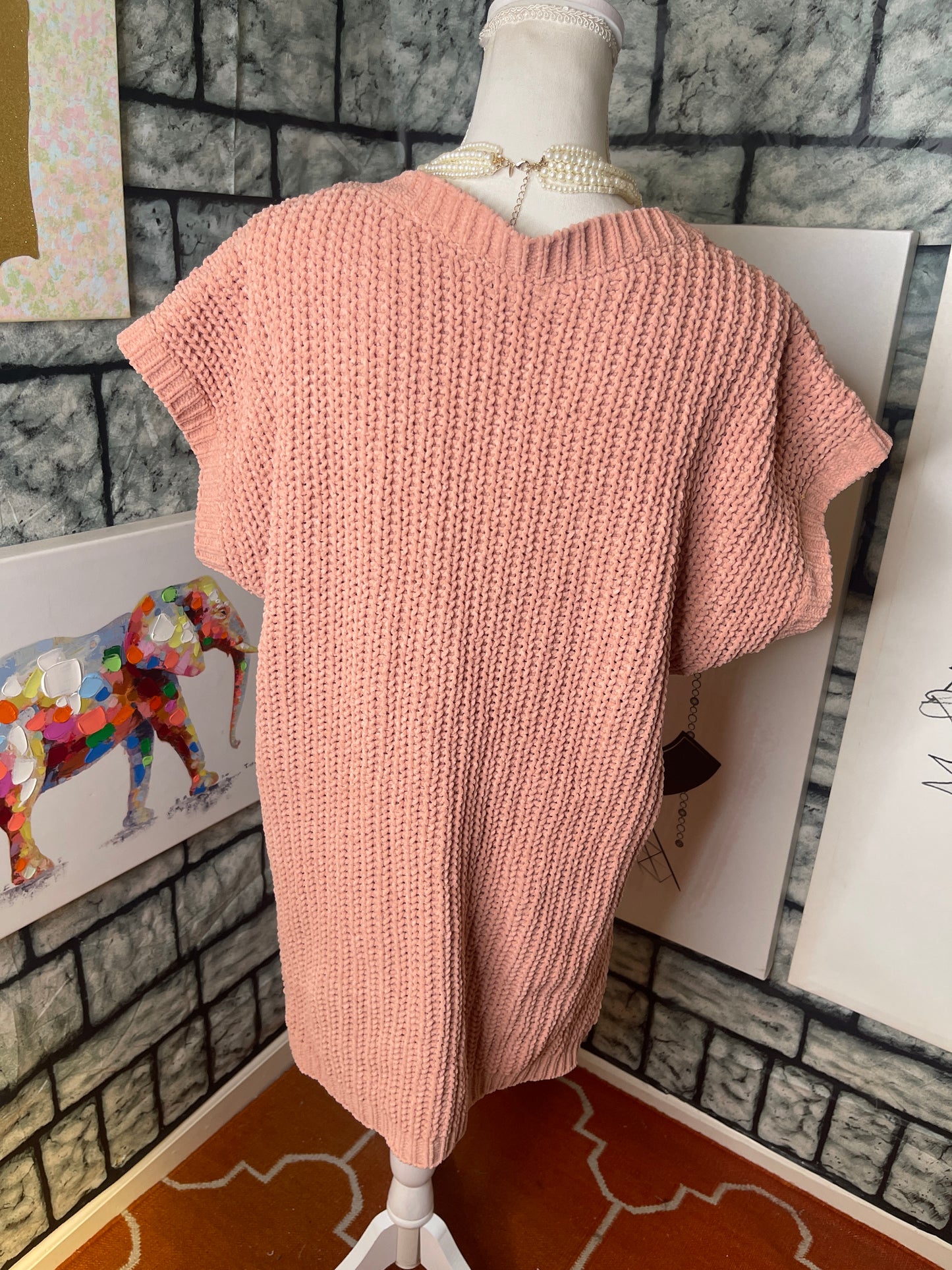 POL Pink Soft Sweater Women sz Small