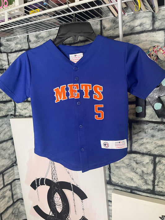 Mets Jersey Blue Toddler Boys sz 4T