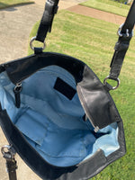 Coach Black Handbag (blue inside)