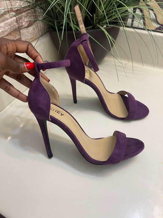 ZriEy Purple Heels Women sz 7