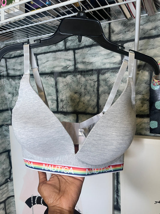 Nautica Gray Bra Women sz 40D