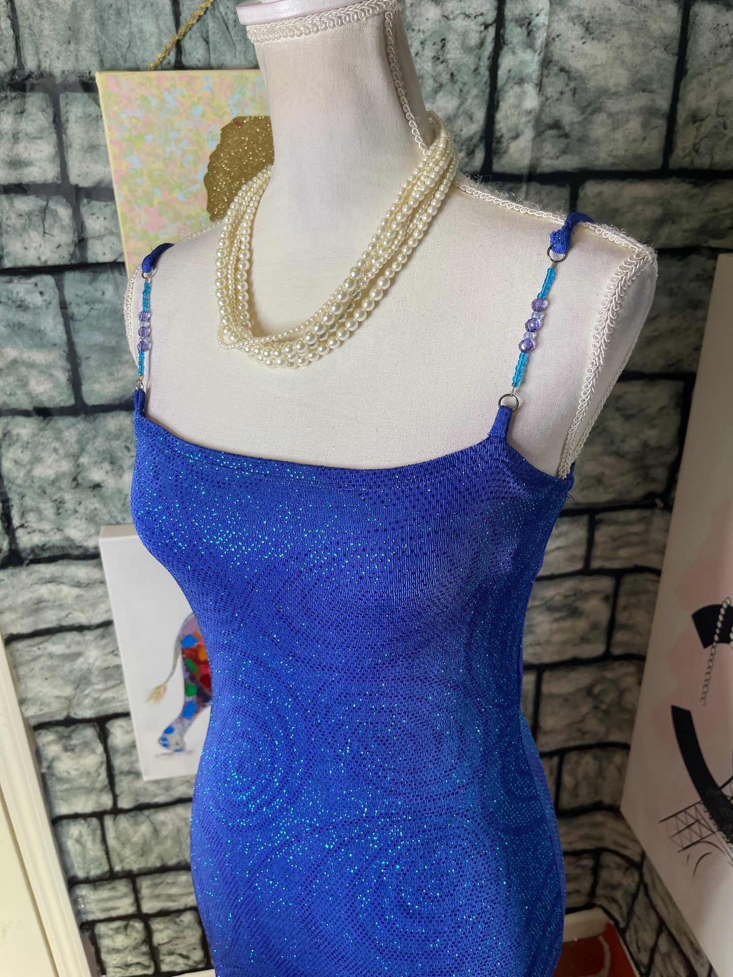 My Michelle Blue Dress Women sz Medium