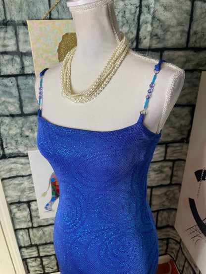 My Michelle Blue Dress Women sz Medium